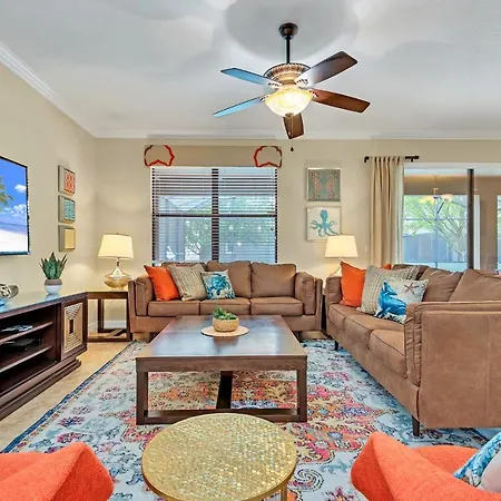 Warm And Inviting Family Villa Themed Rooms Movie Room And Upstairs Entertainment Loft
